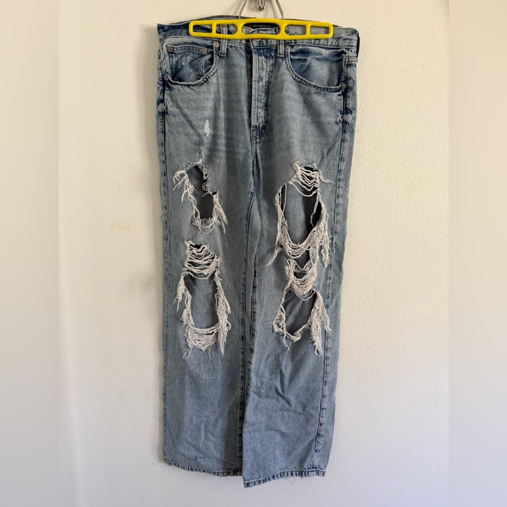 Aeropostale Light Blue Denim Ripped Jeans